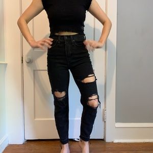 Madewell Momjean in Rain wash